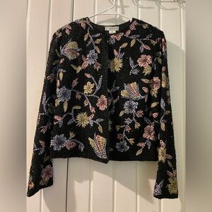 Draper’s & Damon’s bling cardigan jacket 4 petite like new
